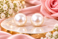 Silver-Plated Stainless Steel Pearl Stud Earrings